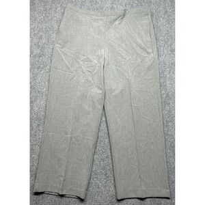 Alfred Dunner Dress Pants Womens 18 Gray Classic Fit Pull On Solid High Rise New